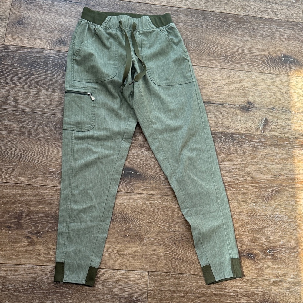 Adar‎ green scrub pants XXS